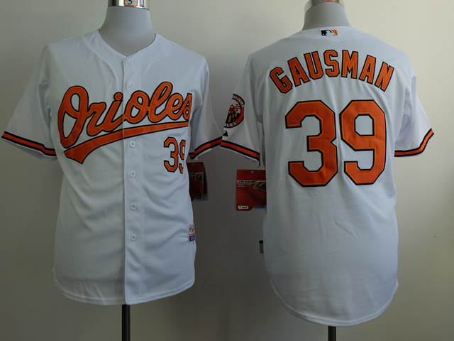 Men Baltimore Orioles 39 Gausman White MLB Jerseys